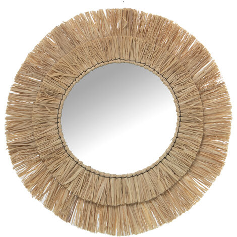 Miroir Mural Raphia °57 Cm Int:°30 Cm (1/4)