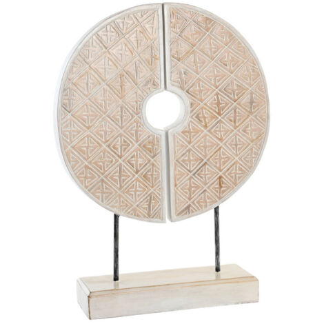 DKD Home Decor Figurine Décorative en Fer Blanc 41x12x55 cm