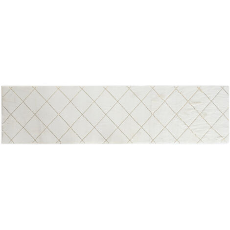 DKD Home Decor Tapis Blanc Losanges 60x240 cm (1/5)