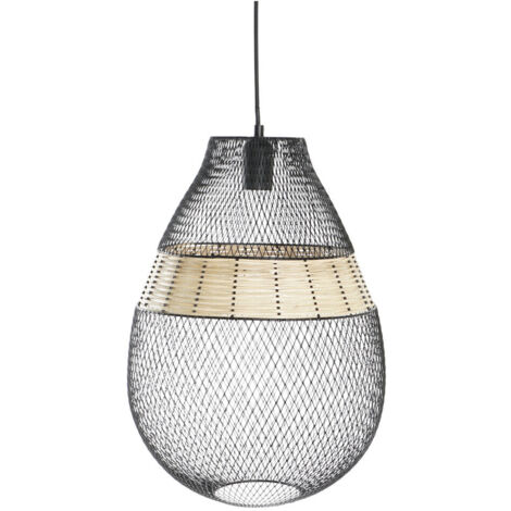 DKD Home Decor Suspension Noir Marron 50 W 32x32x43 cm (1/5)