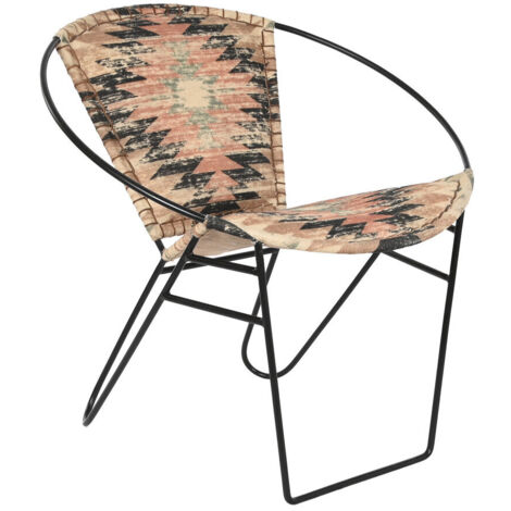 DKD Home Decor Chaise Multicolore Métal 76x76x63 cm (1/5)