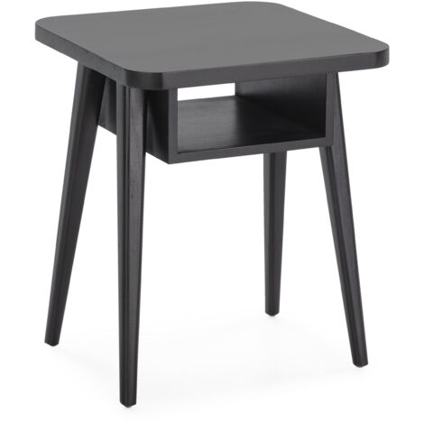 Table de chevet 50x50x60 Bois Noir (1/3)