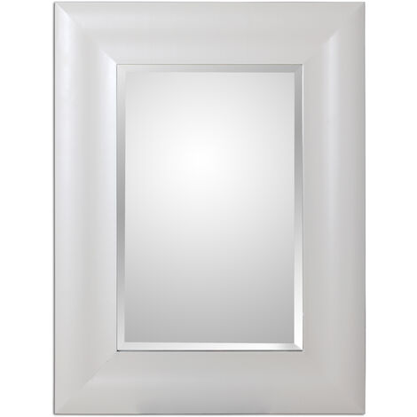 Miroir en bois blanc 60X2X80 Cm. Bois : DM (1/3)