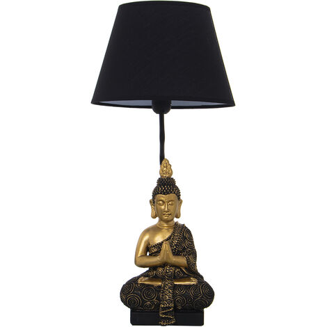 Lampe De Table Design En Céramique Et Tissu Lin | Abat-jour 31 Cm, Hauteur 51 Cm | Ampoule E27 Non Incluse | Pour Salon, Chambre, Bureau
