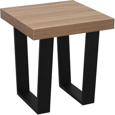 Pieds de table d'appoint en bois Mettal+84605, Dm+Mélamine+Pvc 50X50X50 Cm (1/5)