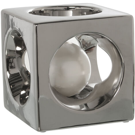 EDZARD Fiona H 15 cm | Bougeoir Argenté Anti-Ternissement