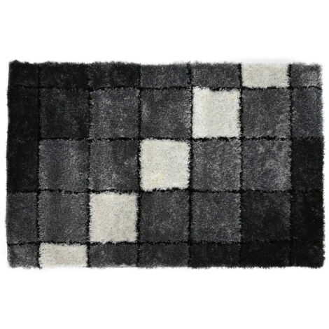 DKD Home Decor Tapis polyester blanc noir 120x180 cm (1/3)