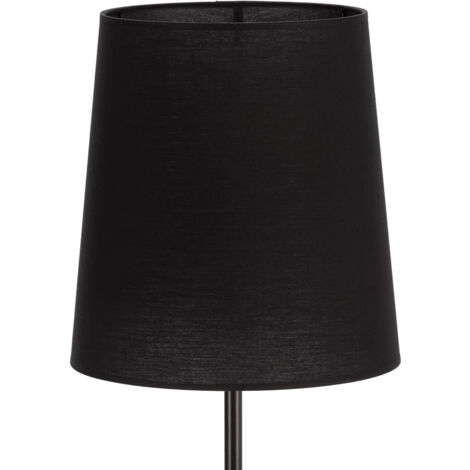 Abat-jour conique 30x24x32 Coton Noir
