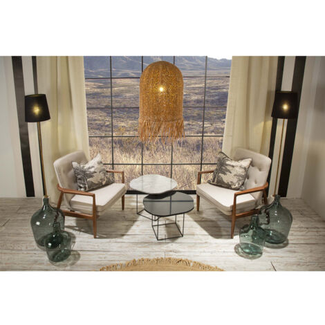 Abat-jour conique 30x24x32 Coton Noir