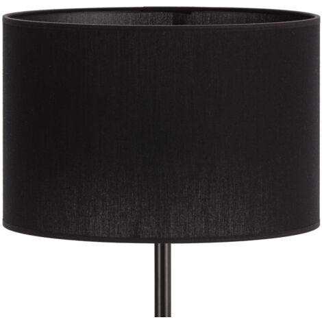 Abat-jour tube 30x30x20 coton noir (1/2)
