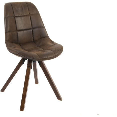 Chaise Polyester Bois 47X55X85 Naturel Marron (1/3)