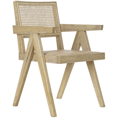 Chaise Orme Rotin 56,5X60X86 Calandre Naturel (1/5)