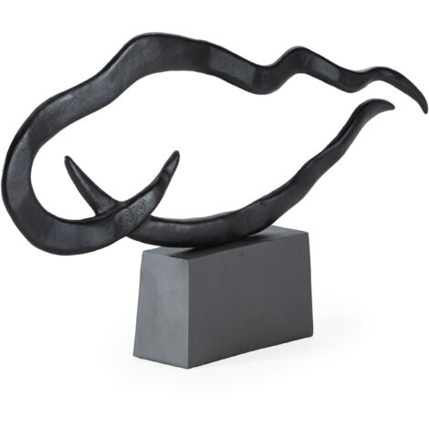 Sculpture 118x13x65 Métal Bronze noirâtre/Plomb vieilli (1/2)
