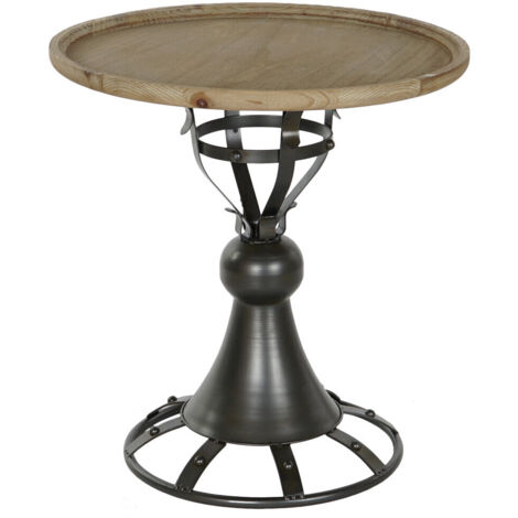 Table Auxiliaire Sapin Métal 60X60X63,5 Noir (1/5)