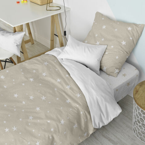 Ensemble nordique Little Star 2 pièces 140x200 cm (Lit 80) Beige (1/5)