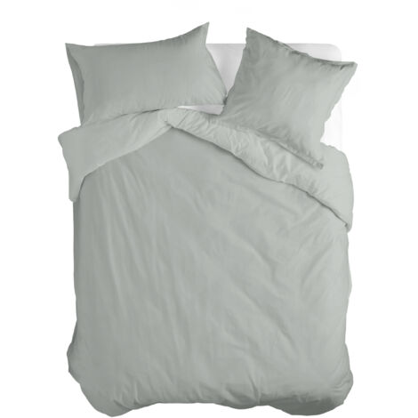 Housse de couette Basic 240x220 cm (Lit 150/160) Gris (1/3)