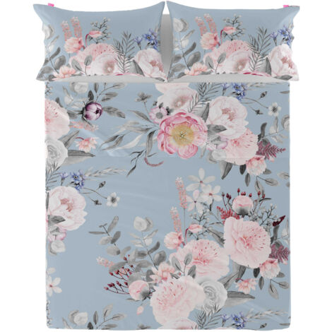 Drap bouquet moelleux 180x270 cm (Lit 105) (1/5)