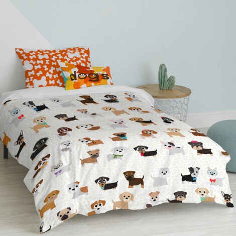Ensemble nordique chiens 2 pièces 140x200 cm (Lit 80) (1/5)