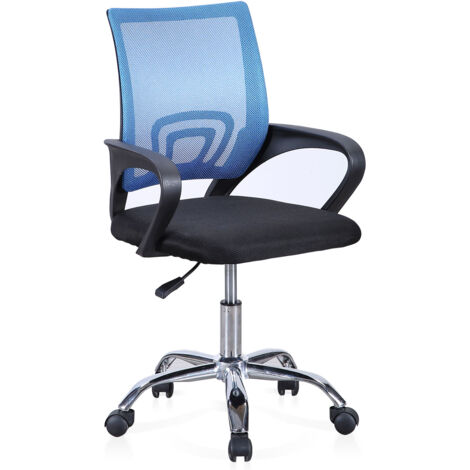 Lot De 1 Chaise De Bureau, Pivotante, Hauteur Réglable, Avec