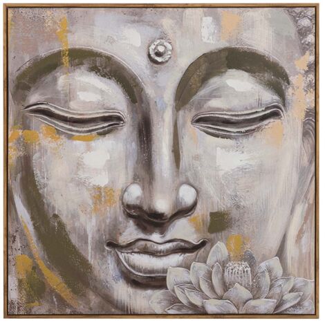 Peinture Bouddha 80% peinte à la main 80X4X80 cm (1/2)