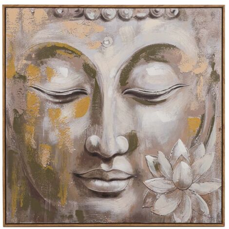 Peinture Bouddha 80% peinte à la main 80X4X80 cm (1/2)