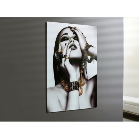 Tableau sur verre imprimé Portrait de femme 80x120 cm. 80x1x120 cm (1/3)