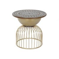DKD Home Decor Table d appoint Métal Sapin 55 5 cm