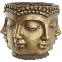 DKD Home Decor Cache-pot Doré Buda Oriental 34 cm