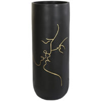 DKD Home Decor Vase Noir Moderne 35x35x90 cm