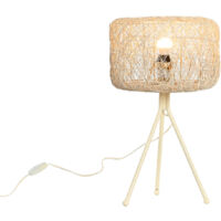 DKD Home Decor Lampe de table métal blanc 33x33x50 cm