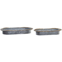 DKD Home Decor centre de table gris marron 51x26x7 cm