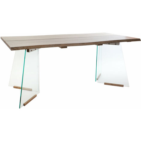 MDF Glass Esstisch 180x90x76 Brown MDF Glasmaterial Mehrfarbige Farbfamilie Esstische und Details Details Details