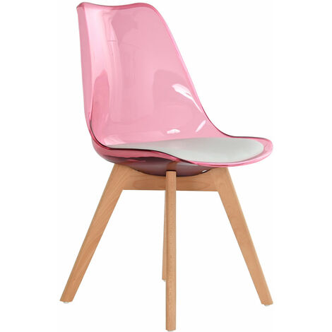 PVC Birch Stuhl 54x47x81 Rosenmaterial PVC Birch mehrfarbige Farbfamilienstühle und Stühle Details (1/5)