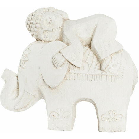 Magnesischer Figur 44x22x40 Buddha Elefant im Alter von Magnesia Multicolor -Materialfamilie Buddha -Figuren Details