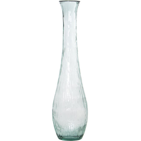 Vase recyceltes Glas 100 cm transparent ° 25x100cmpour Alle Stile, um zu Hause eine Note zu verleihen