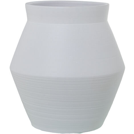 Vase Ceramic 38 cm Matt White  ° 35x38cm Mund: ° 23 cmpor Alle Stile, um dem Haus eine Note zu verleihen (1/4)