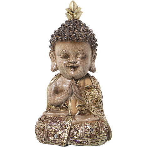 Polychrom Buddha Figur 13x10x23cmpour Alle Stile, um zu Hause eine Note zu verleihen (1/5)
