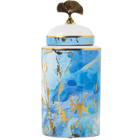 Tibor White/Blue/Blue Ceramics 14x10x36cmpour alle Stile, um dem Haus eine Note zu verleihen (1/2)