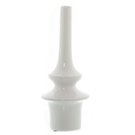 Weiße Keramik-Knospenvase 18 Cm – Schlanke Tischvase Für Einzelne Blumen, Ideal Für Hochzeit, Büro & Zuhause