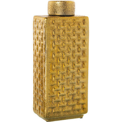 Tibor Ceramic 40 cm Gold 16x10x40 cm, Abdeckung: ° 9x5cmpour Alle Stile, um dem Haus eine Note zu verleihen