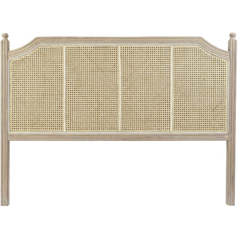 Hevea Ratan Bedup 160x6x120 Ratan Ratan Ratan Multicolor -Farbmaterial Familien Nachttische, Köpfe und Nockendetails (1/3)