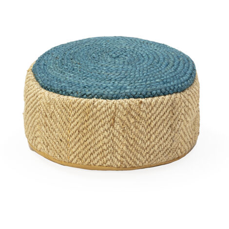 Puff 55X55X20 Shumak Elfenbein/Blauer Teppich (1/3)