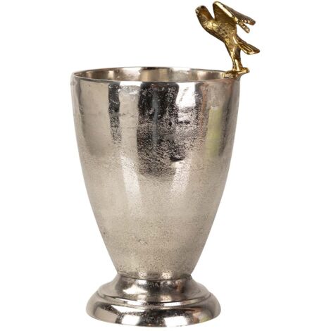 Silberner Champagnerkühler aus Aluminium Eagle 20x22x34 cm (1/4)