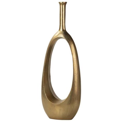 Goldene Aluminiumvase 27X14X75 Cm (1/5)