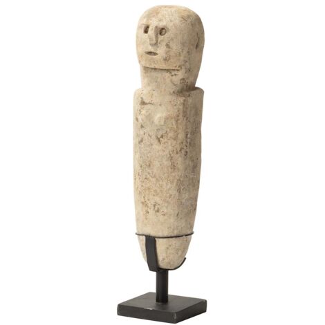 Weiße Steindeko Figur 10X10X49 Cm (1/5)