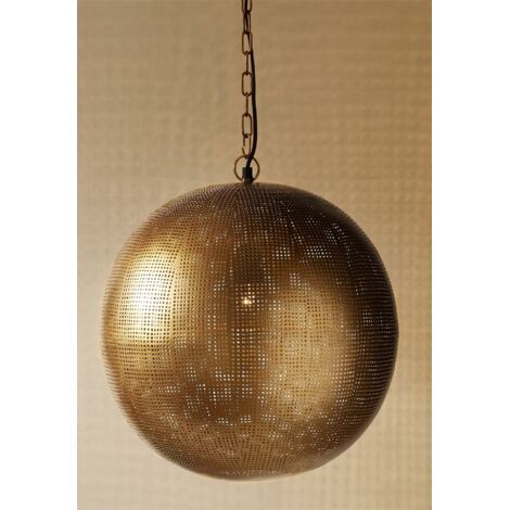 Charlotte Rda. Goldene Deckenleuchte 40D cm. 40Dx45 cm (1/3)
