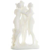 Harzfigur 25x11x40.5 weißes Harz klassisches Material mehrfarbiges Farbfamilien Familiendekoration Figuren