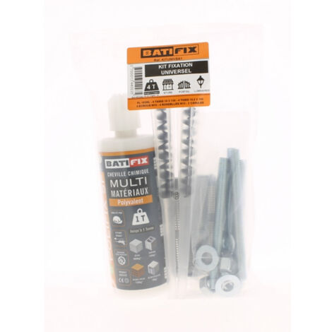 Kit de scellement chimique universel charge lourde – 1 cartouche 165 mL – Fixation pour béton et supports lourds – Très faible odeur – Batifix