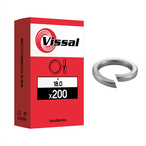 200 rondelles à ressort Ø 18mm zingué - Vissal (1/2)