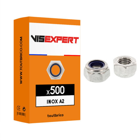 Écrous de sécurité six pans inox A2 (1/5)